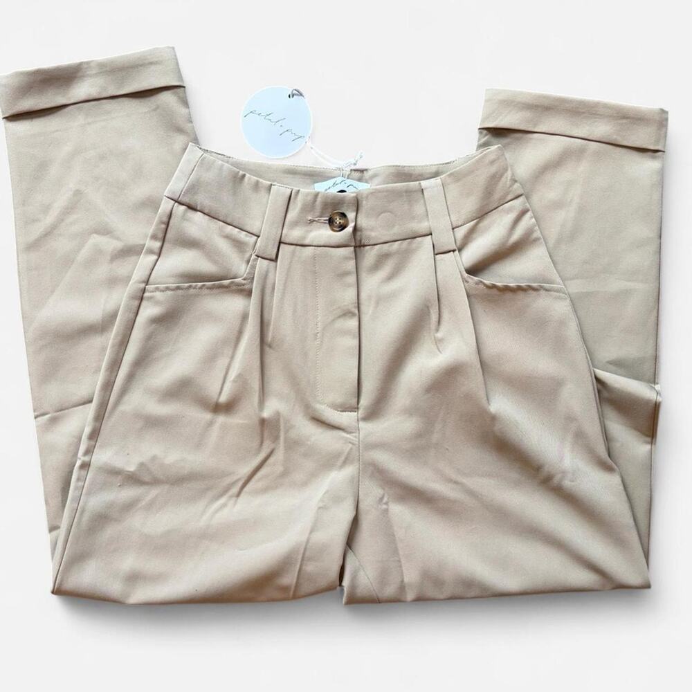 NWT Petals & Pup Beige Lexie Pants - Size: 0